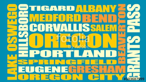 500x282 Oregon State Cities List Stock Image And Royalty Free Vector