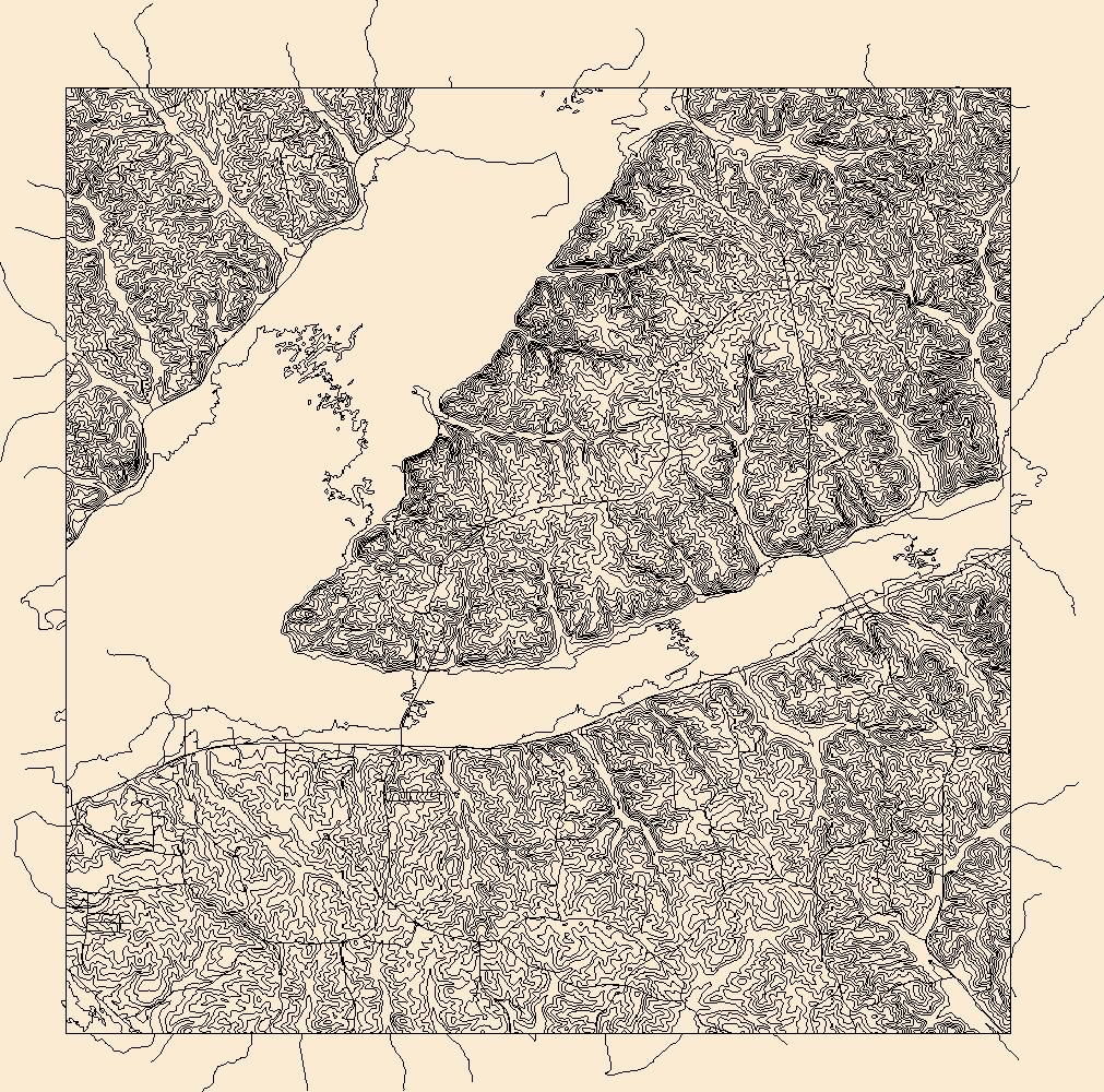 1011x1000 Usgs Topo Map Vector Data