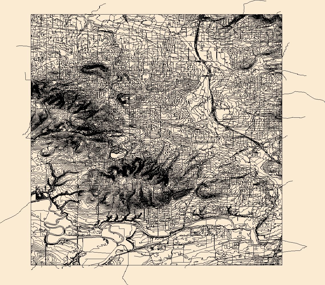 1139x1000 Usgs Topo Map Vector Data