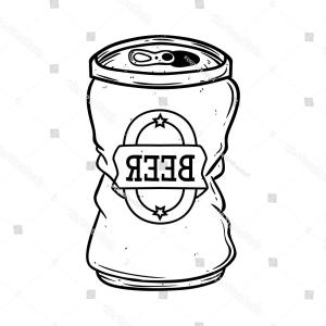 300x300 Beer Cans White Set Sketchy Crumpled Beer Cans Vector Crushed Red