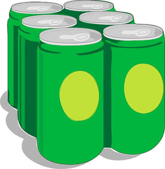 582x596 Beer Cans Clip Art