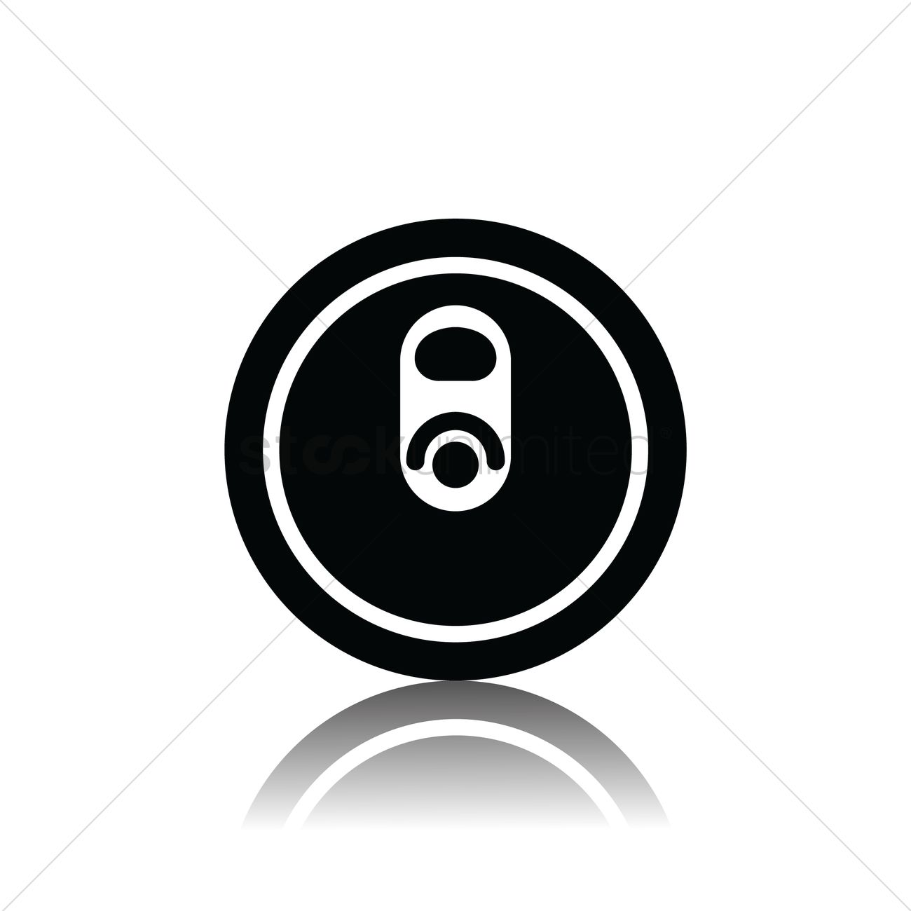 1300x1300 Beer Can Lid Vector Image