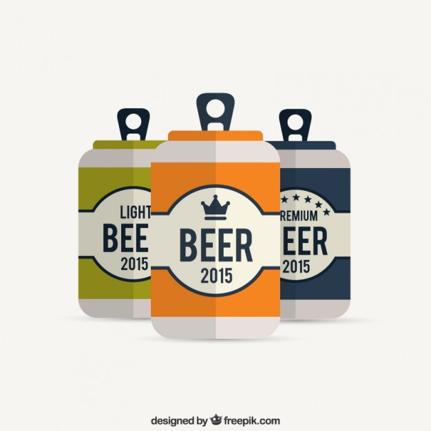 626x626 Beer Cans Vector Free Download