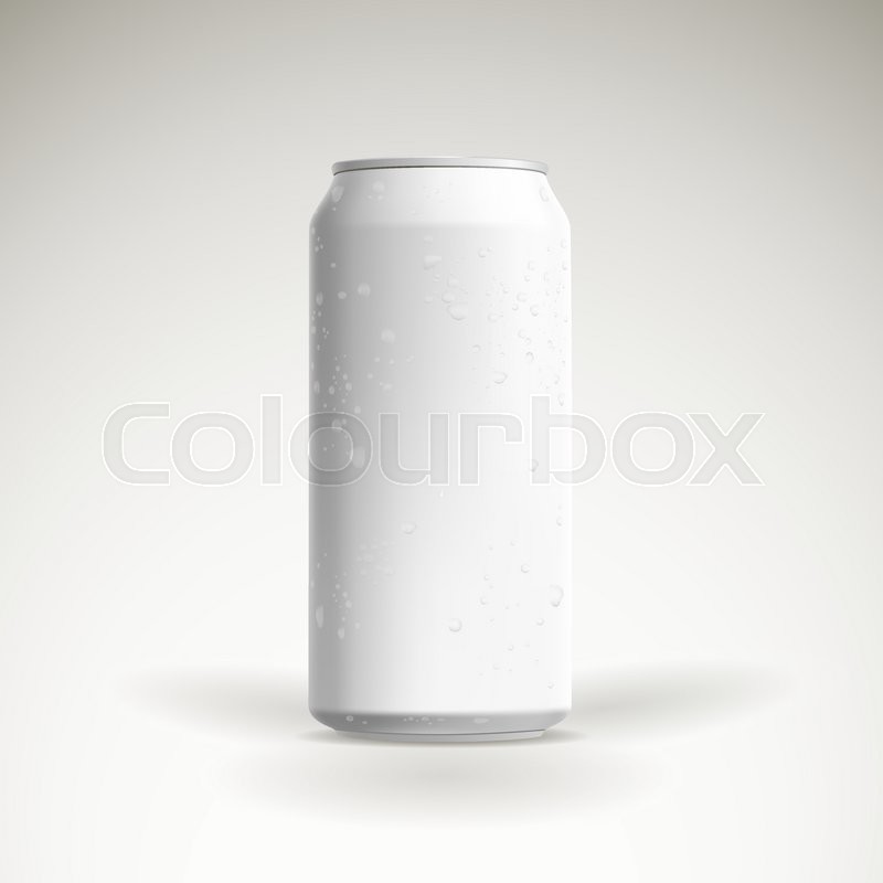 800x800 Photorealistic Vector Beer Can Mockup Stock Vector Colourbox