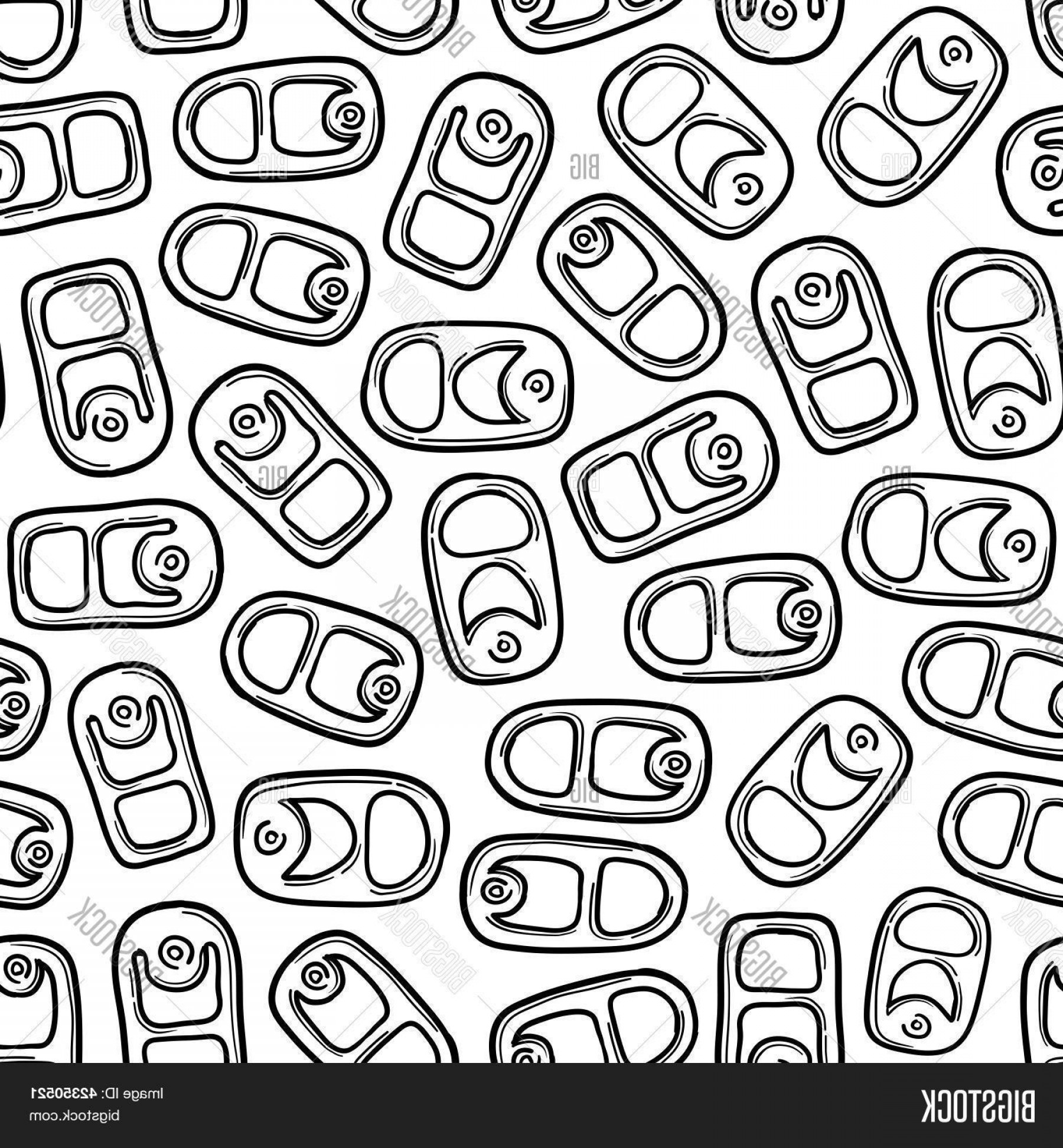 1800x1944 Stock Vector Beer Can Tab Seamless Background Handandbeak