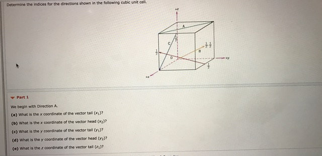 640x311 Solved Determine The Indices For The Directions Shown