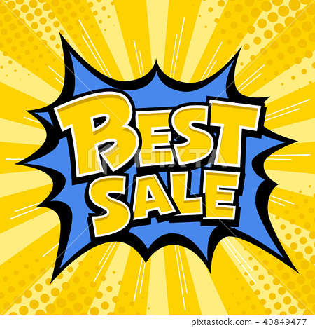 450x468 Vector Best Sale Banner Yellow Message Blue Star