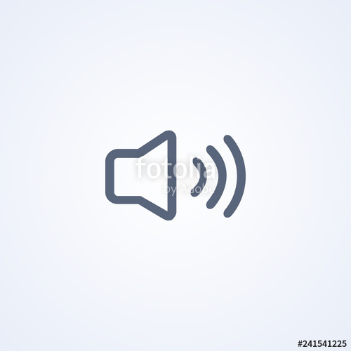 500x500 Volume Sound, Vector Best Flat Icon Stock Image And Royalty