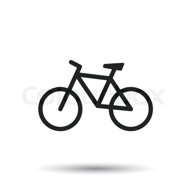 800x800 Bike Icon On White Background Bicycle Stock Vector Colourbox