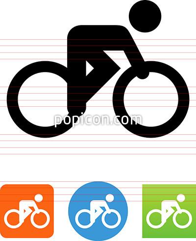 400x492 Vector Bike Racer Icon