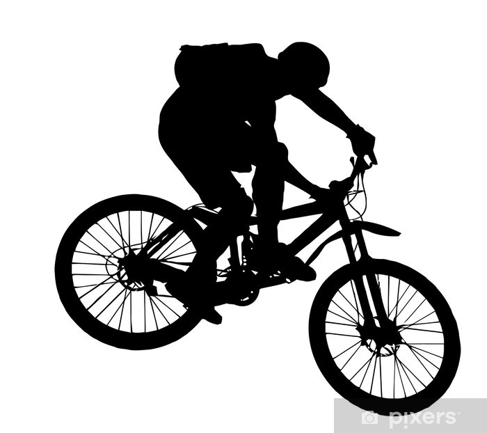 700x622 Vector Jump With A Mountain Bike