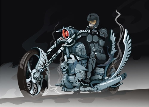 500x359 Biker Bandana Vector Free Vector Download