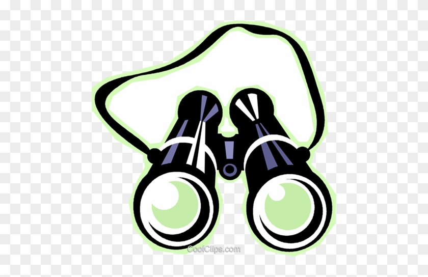 840x544 Binoculars Royalty Free Vector Clip Art Illustration