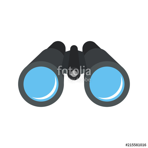 500x500 Binocular Flat Design Vector Stock Image And Royalty Free