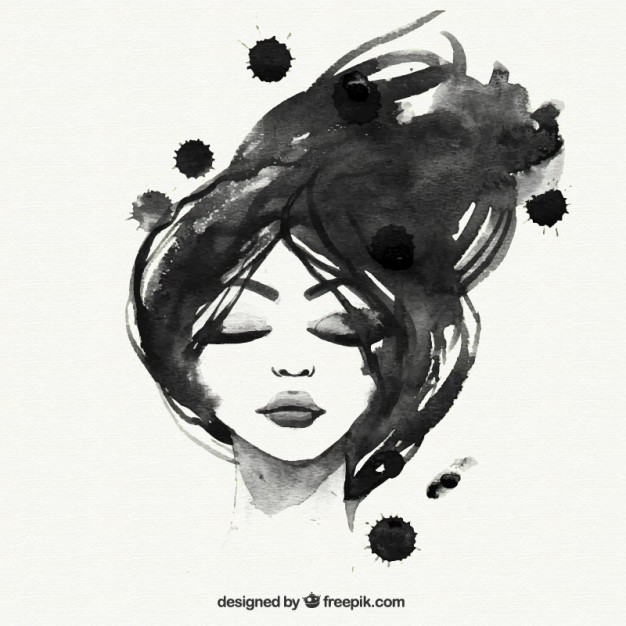 Hand Painted Black Woman Vector Free Download 626x626 Hand Painted Black Woman Vector Free Download