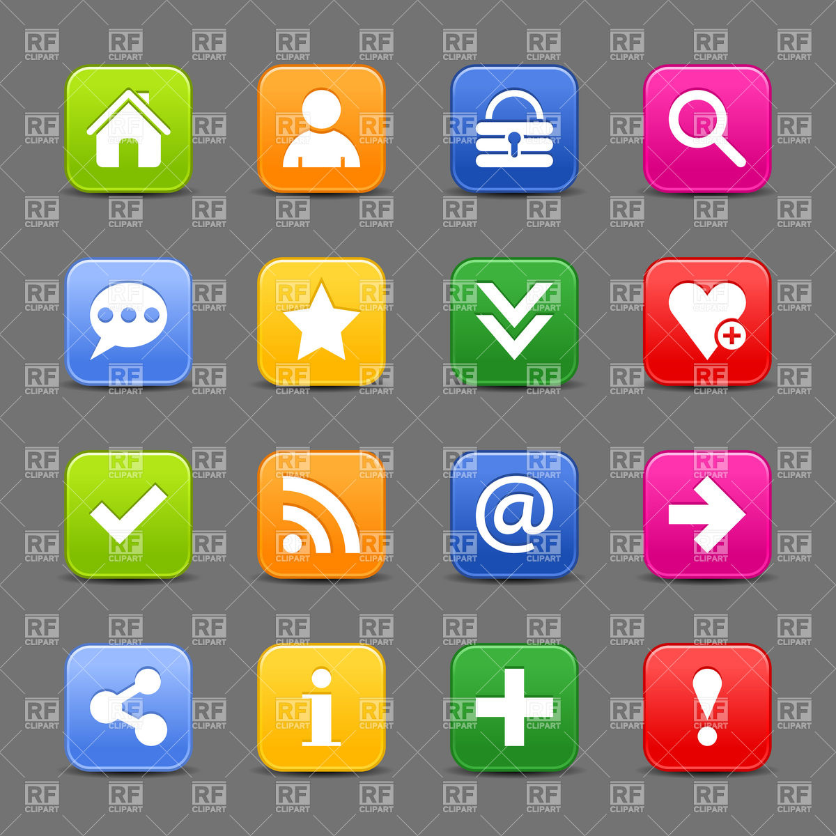 Blog And Social Network Simple Icons Vector Image Of Icons 1200x1200 Blog And Social Network Simple Icons Vector Image Of Icons