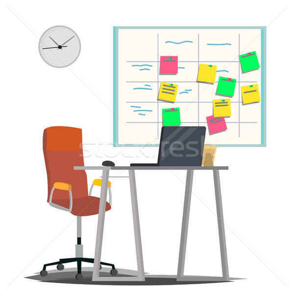 Scrum Board Vector Board With Post It Notes For Software 600x600 Scrum Board Vector Board With Post It Notes For Software