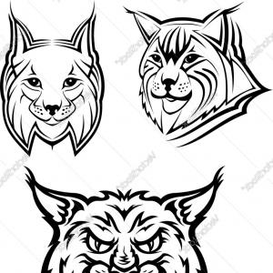 300x300 Wild Bobcat Or Lynx Mascots Vector Catamart