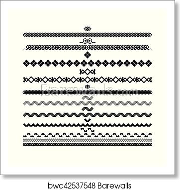 Set Of Vector Borders And Lines Design Geometric Elements, Art 362x382 Set Of Vector Borders And Lines Design Geometric Elements, Art