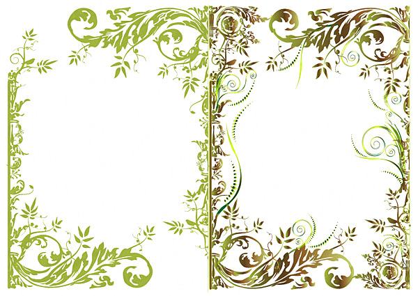 600x425 Floral Border Fashion Vector