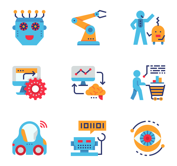 Robot Icons 600x564 Robot Icons