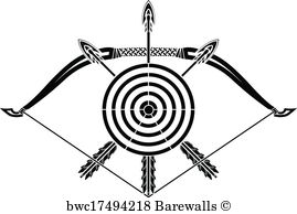 Vector Bow And Arrow