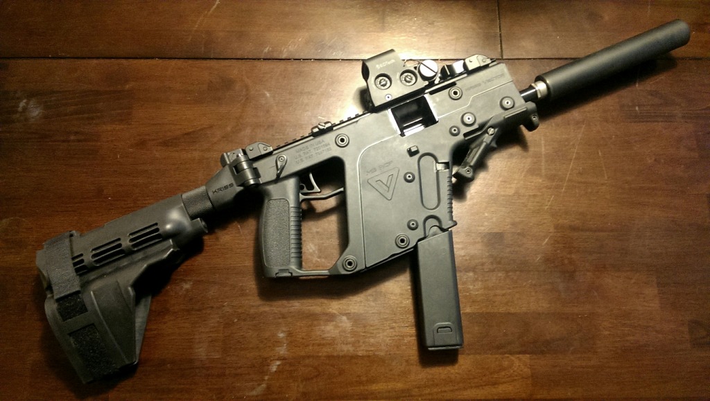 1024x579 Sig Sauer Arm Brace On The Kriss Vector Sdp Pistol Updated