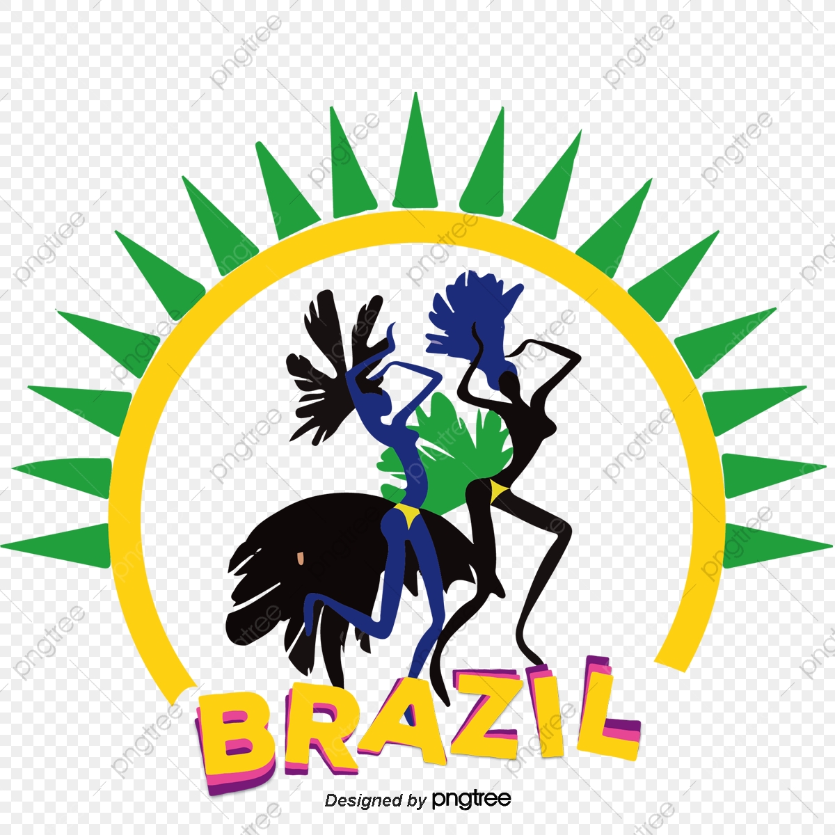 1200x1200 Brazil Rio Carnival Label, Label Vector, Brazilian Carnival, Rio