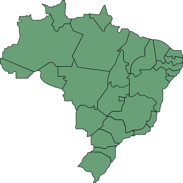 600x600 Brazil States Clip Art