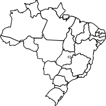 370x368 Brazil Map Free Vector Download