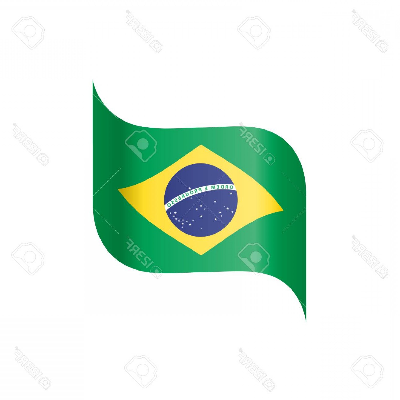 1560x1560 Photostock Vector Brazil Flag Vector Illustration On A White