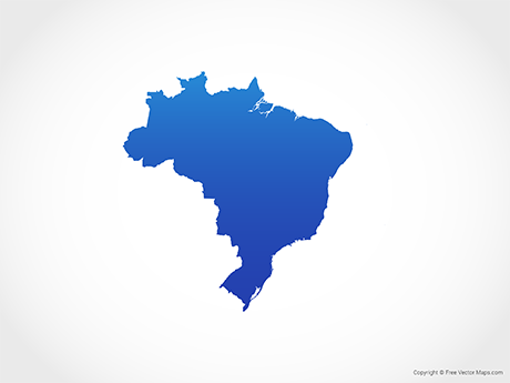 460x345 Vector Maps Of Brazil Free Vector Maps