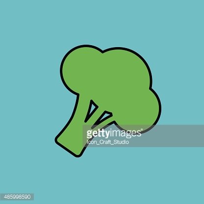416x416 Vector Broccoli Food Premium Clipart