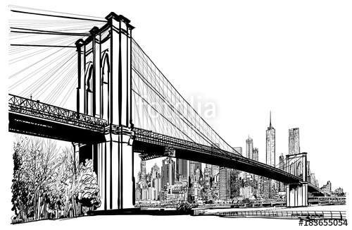 Brooklyn Bridge In New York Stock Image And Royalty Free Vector 500x326 Brooklyn Bridge In New York Stock Image And Royalty Free Vector