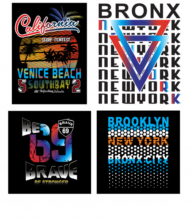 Brooklyn, California, New York, Typography T Shirt Vector Vector 626x710 Brooklyn, California, New York, Typography T Shirt Vector Vector