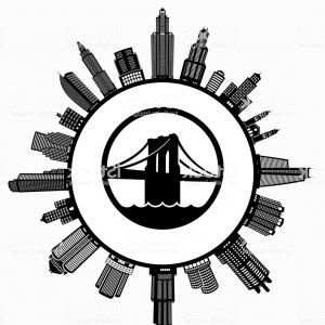 Photostock Vector Brooklyn Bridge In New York Illustration 300x300 Photostock Vector Brooklyn Bridge In New York Illustration