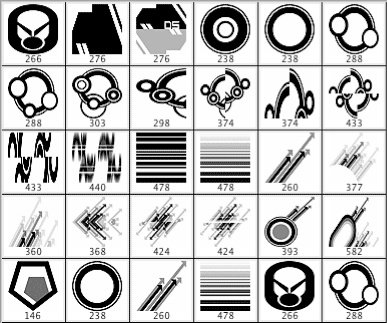 387x323 Abstract Set Of Vector Photoshop Brushes Free Download