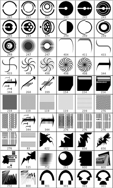 386x641 Abstract Vector Brushes