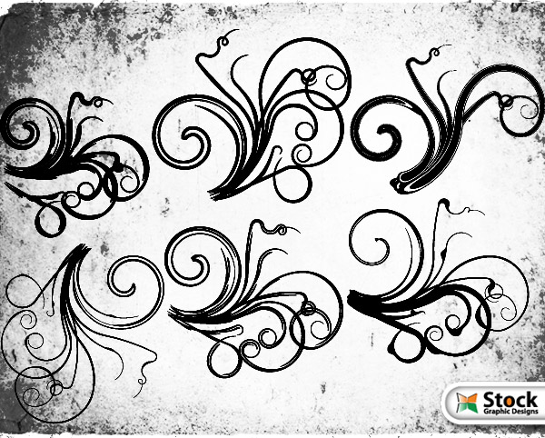 600x482 Floral Vector And Photoshop Brushes Download Free Vector Art