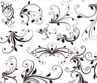 199x170 Vector Brushes Stylish Swirls Photoshop Brushes In Photoshop