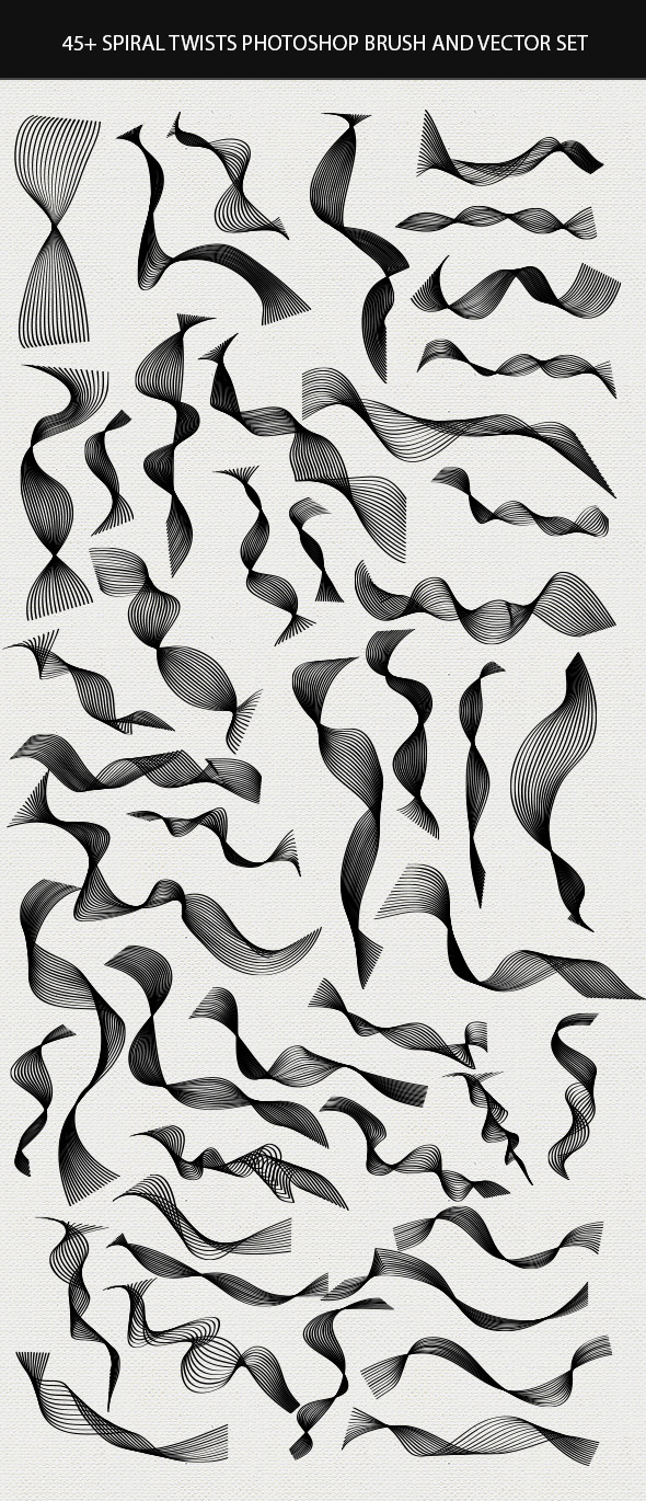 590x1370 Spiral Twists Photoshop Brushes And Vectors Premium Creative