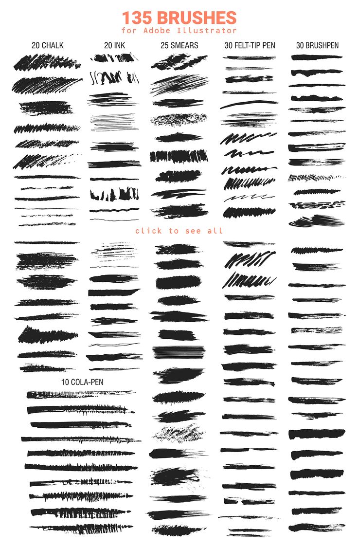 736x1126 Illustrator Brushes Vector Brushes For Illustrator Creating