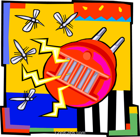480x469 Insect Zapper Royalty Free Vector Clip Art Illustration