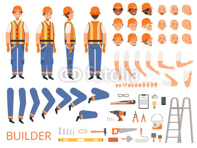 400x300 Engineer Character Animation Body Parts And Specific Tools
