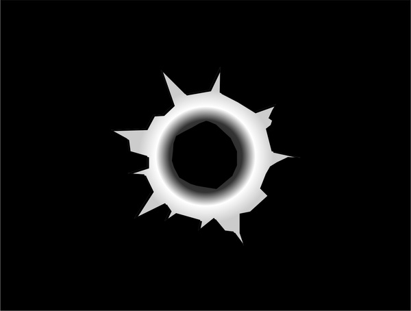 600x454 Bullet Hole Free Vector In Encapsulated Postscript