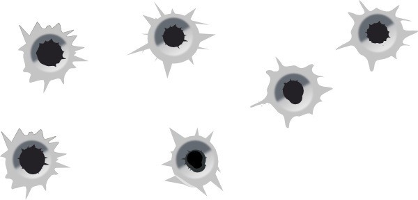 600x288 Set Of Bullet Holes Clip Art Free Vector In Open Office Drawing