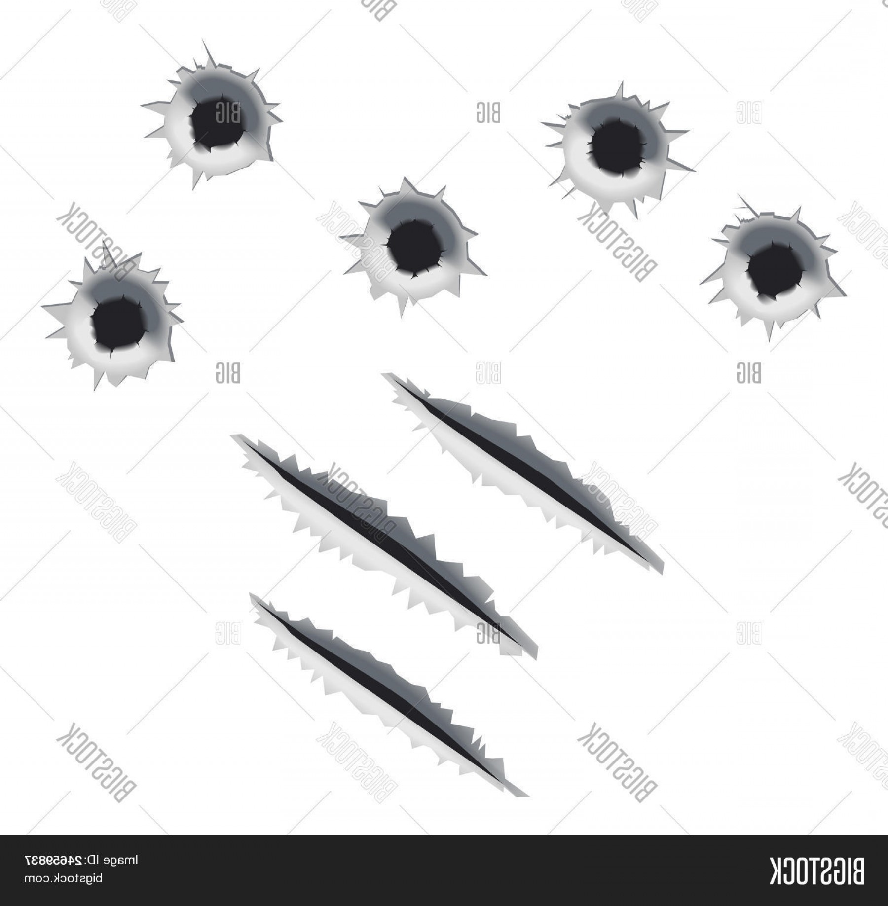 1800x1837 Stock Vector Bullet Holes And Slashes Soidergi