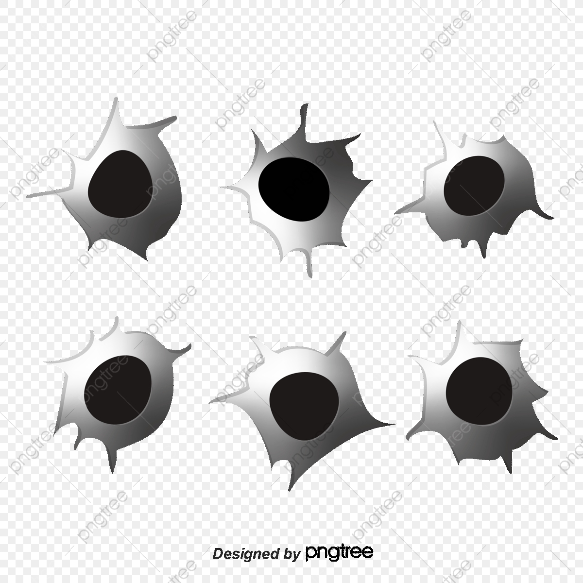 1200x1200 Vector Bullet Holes, Bullet Holes, Specially Good Effect, Vector