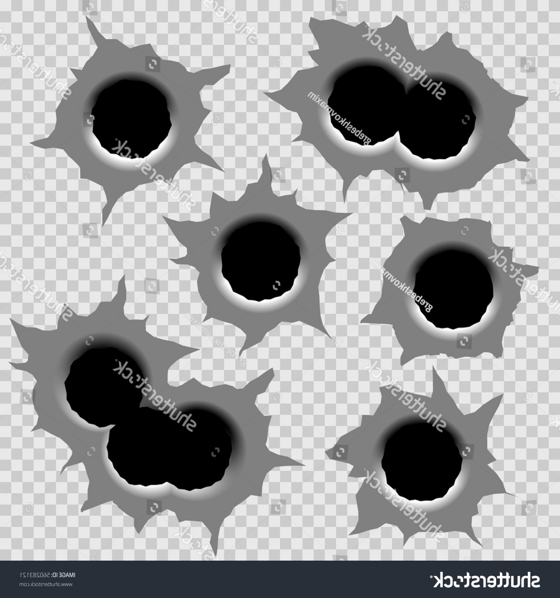 1800x1920 Bullet Holes Isolated Vector Illustration Collection Catchsplace