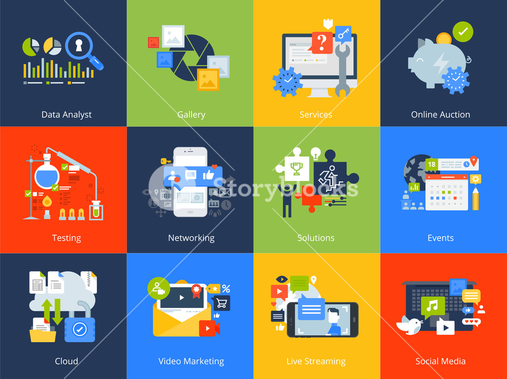 Flat Design Concept Icons Vector Illustrations For Business 1000x748 Flat Design Concept Icons Vector Illustrations For Business
